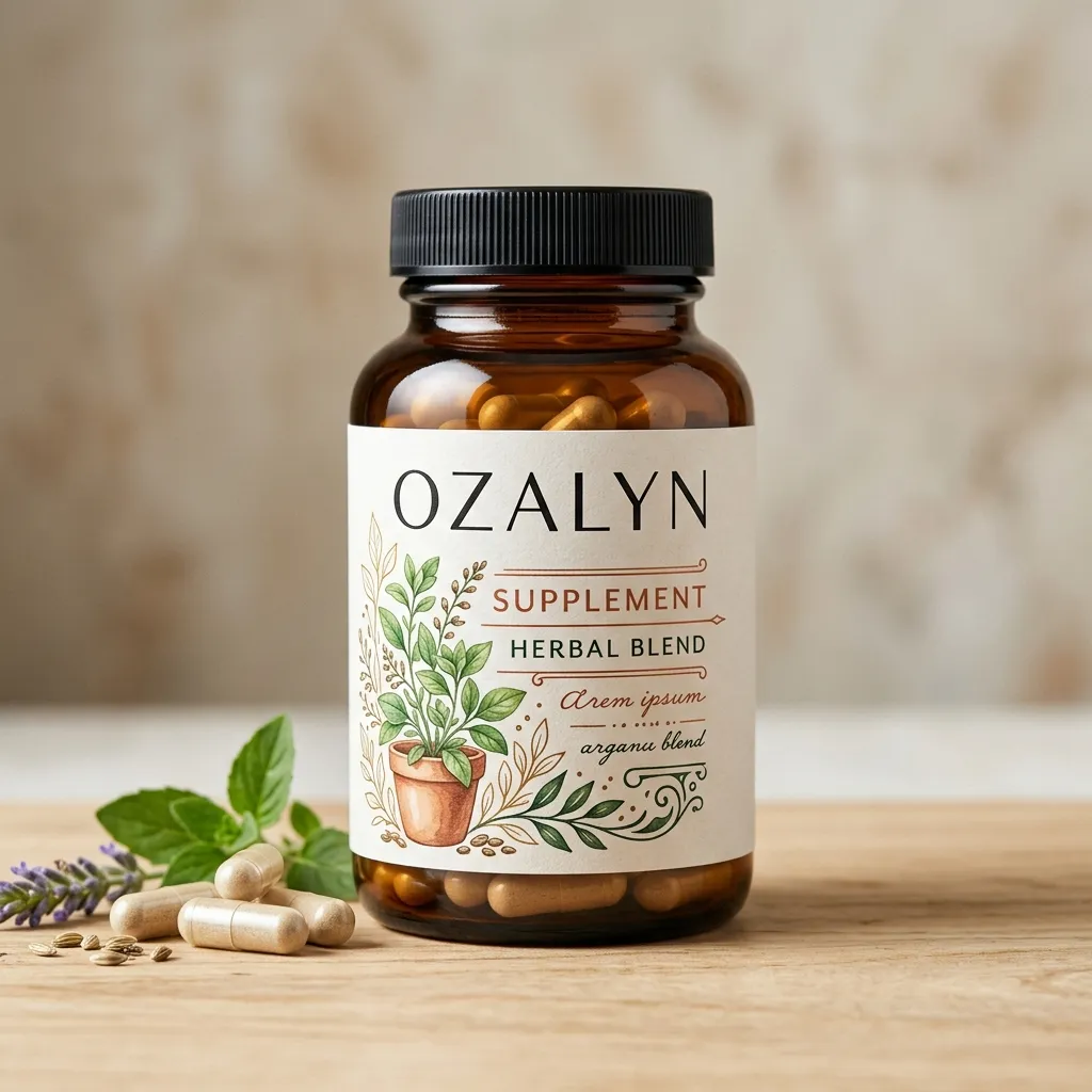 Ozalyn plantaardig supplement fles paars